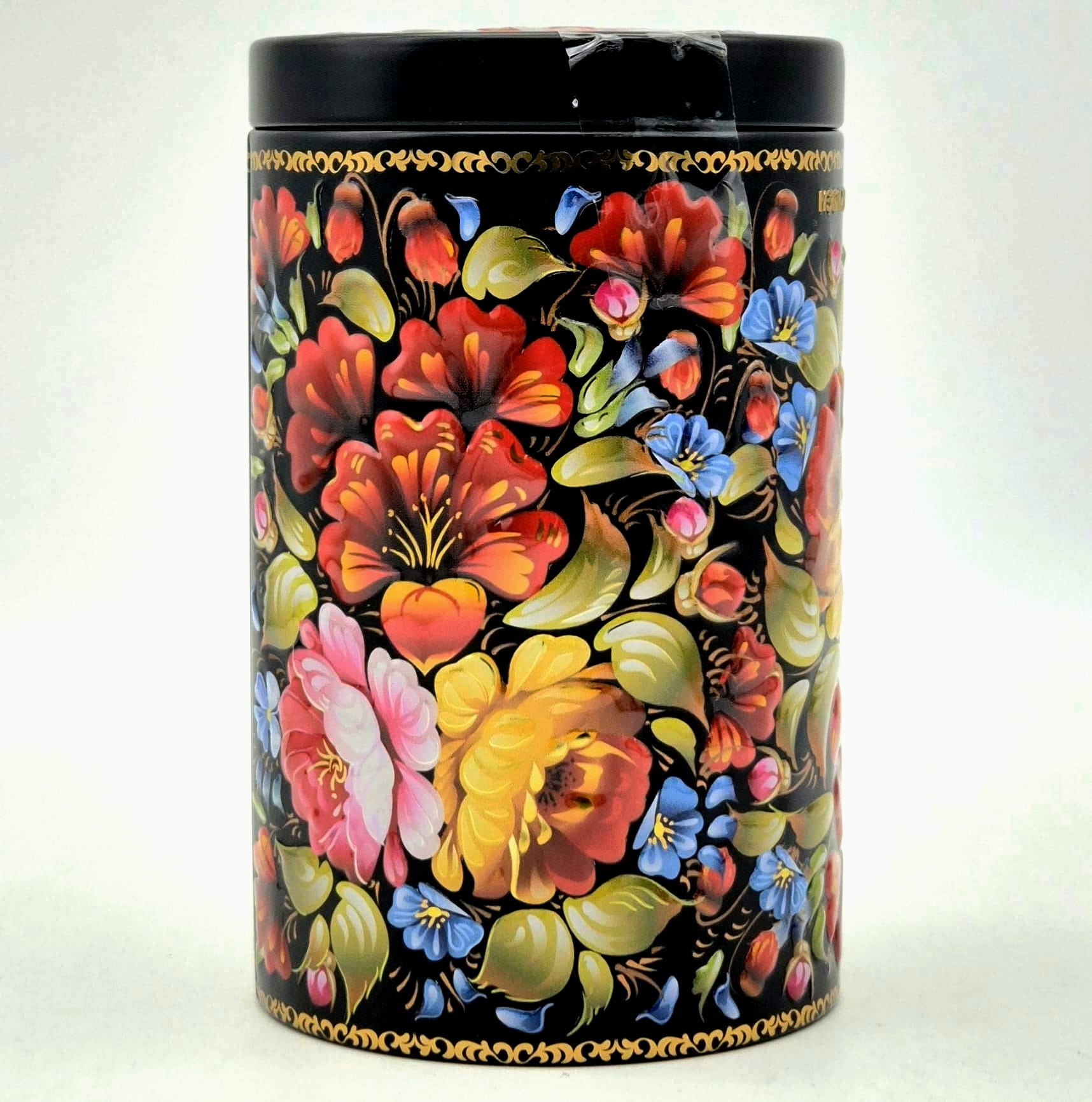 Melnā tēja "Tējas jūra" Žostovas glezna